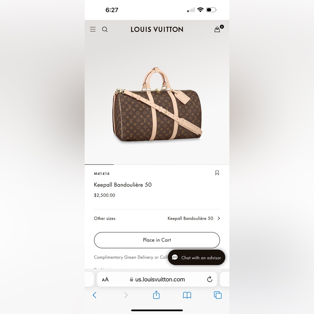 AUTHENTIC Louis Vuitton Keepall 50*